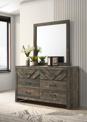 ANTIQUE BROWN DRESSER