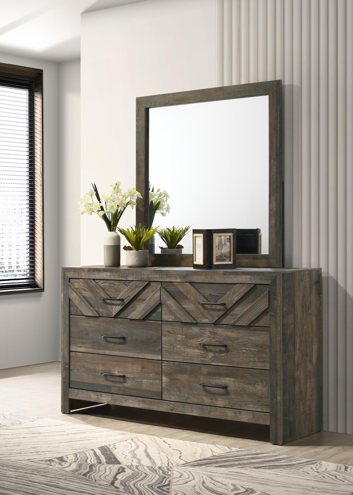ANTIQUE BROWN DRESSER view 2