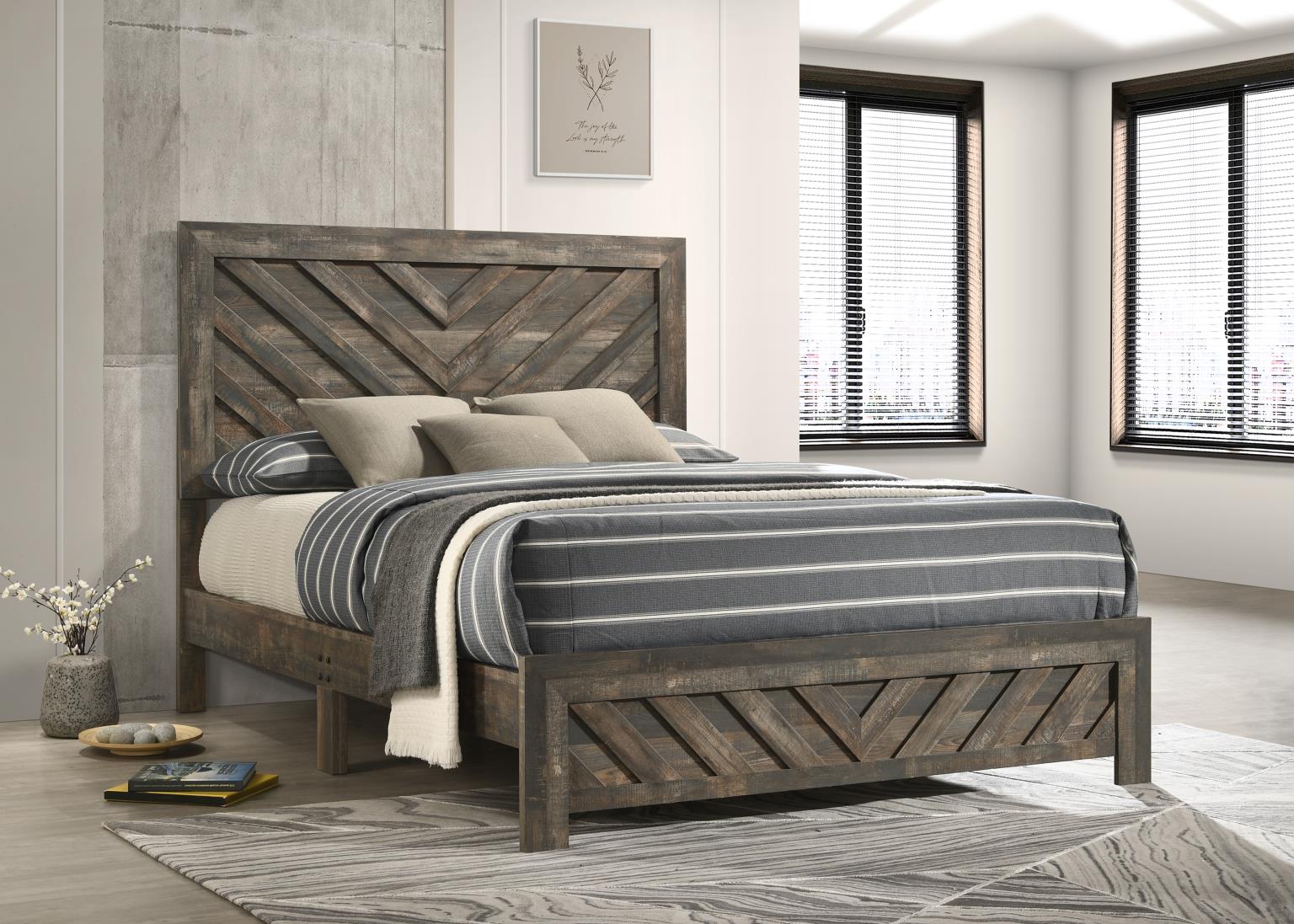 KING BED FRAME - DRESSER - MIRROR - CHEST - NIGHTSTAND view 3