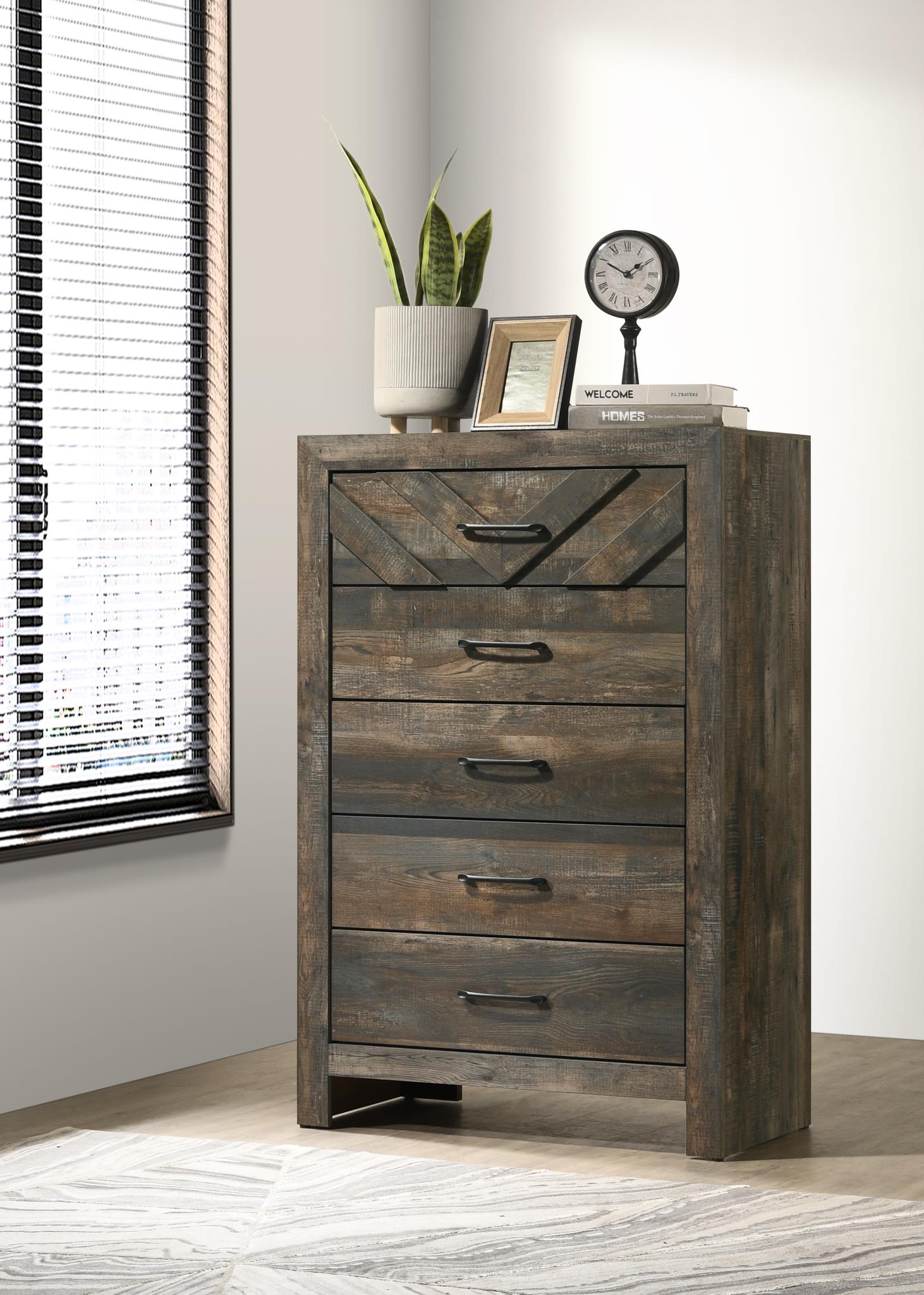 ANTIQUE BROWN NIGHT STAND view 7