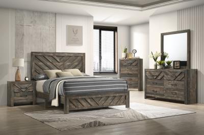 QUEEN BED-DRESSER-MIRROR
