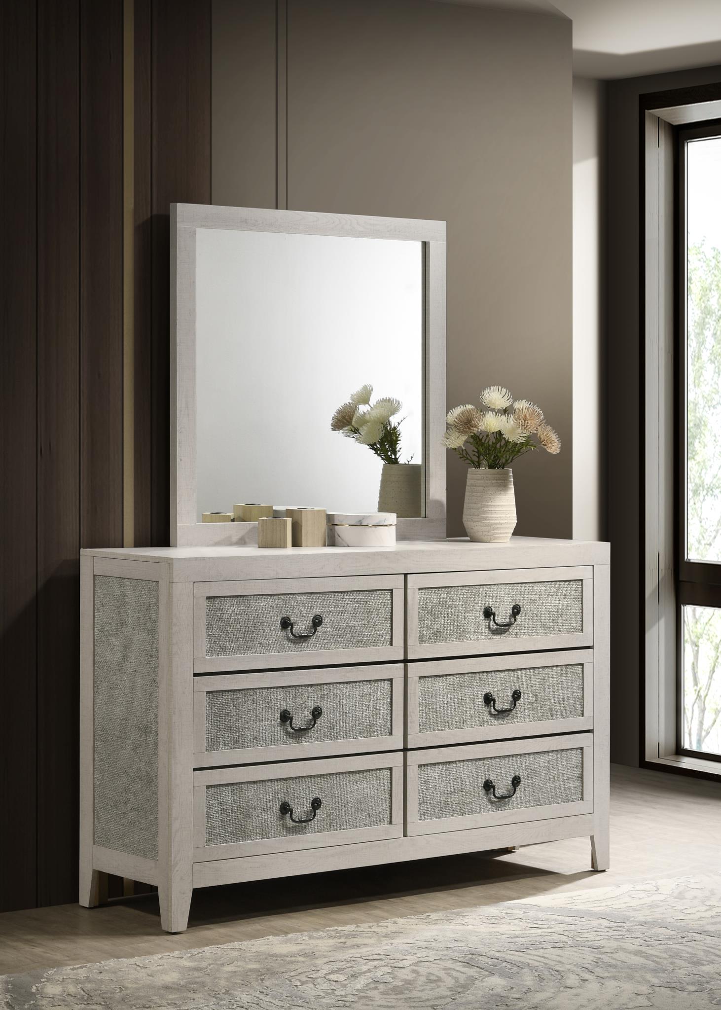 KING BED-DRESSER-MIRROR view 4