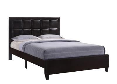 WALNUT QUEEN BED, HB/FB/RAIL