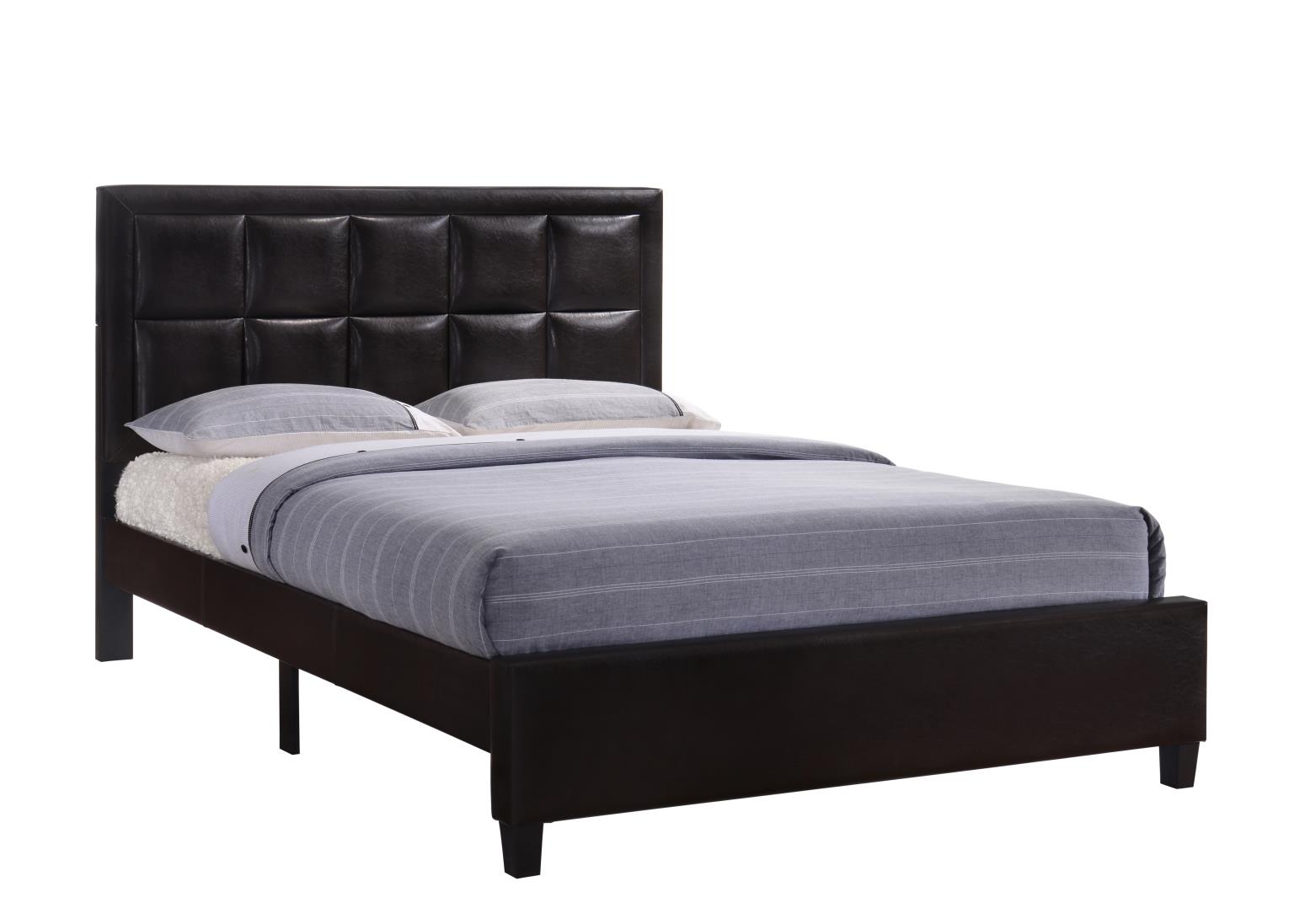 WALNUT TWIN BED, HB/FB/RAIL view 2