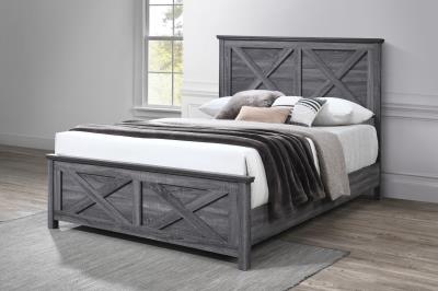 DARK GRAY KING BED