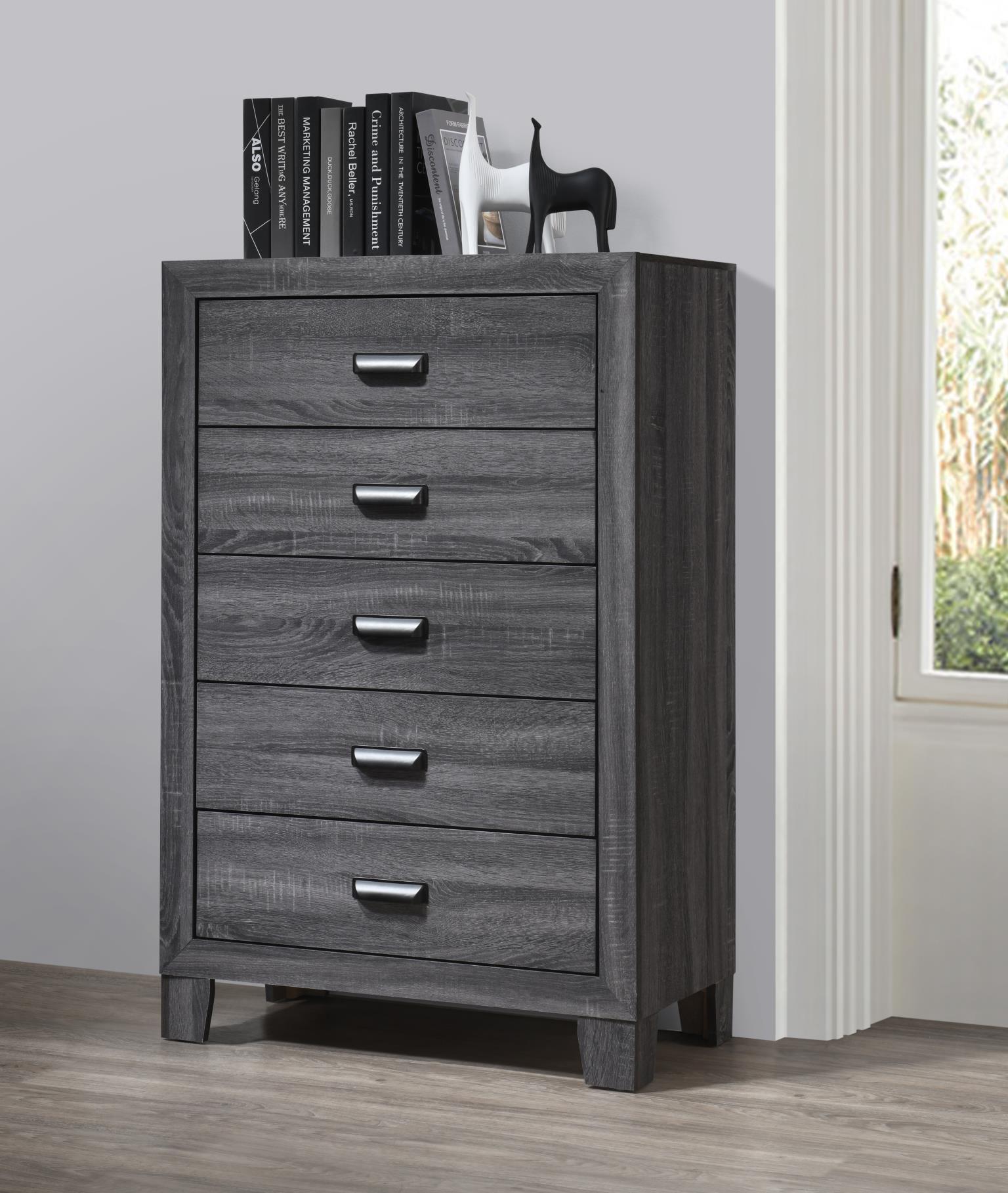 DARK GRAY KING BED view 4