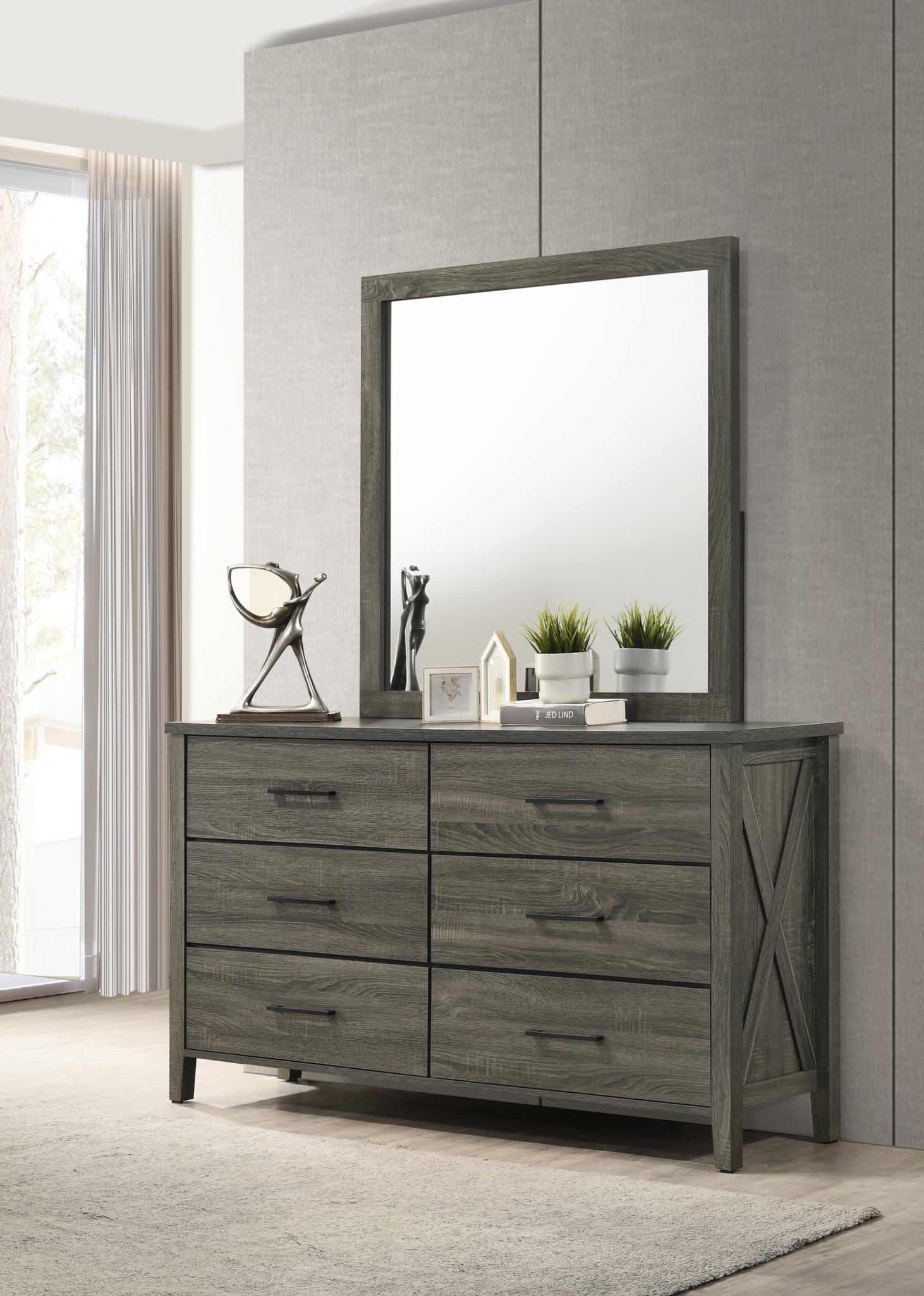 RUSTIC GRAY DRESSER view 2
