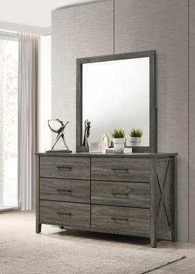 RUSTIC GRAY MIRROR