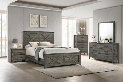 QUEEN BED-DRESSER-MIRROR