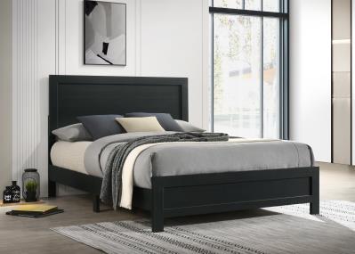 BLACK KING BED