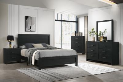 QUEEN BED FRAME - DRESSER - MIRROR - CHEST - NIGHTSTAND