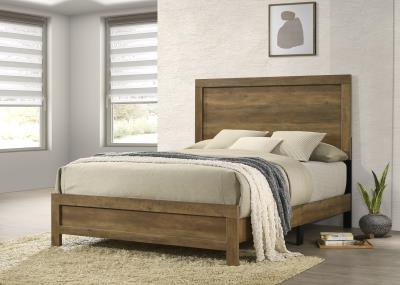 KNOTTY OAK QUEEN BED