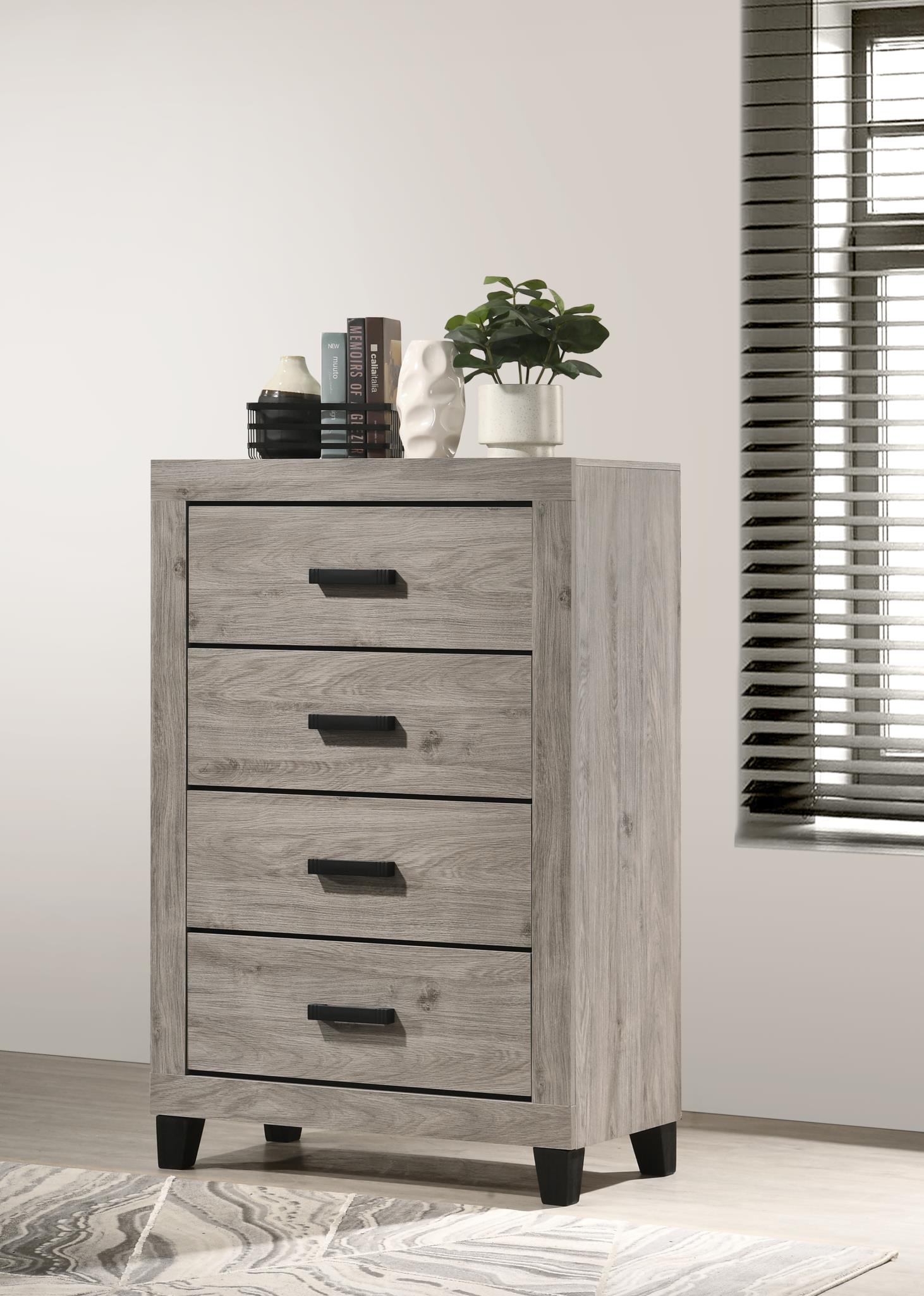 KING BED FRAME - DRESSER - MIRROR - CHEST - NIGHTSTAND view 6