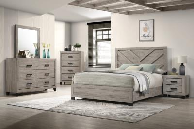 QUEEN BED-DRESSER-MIRROR