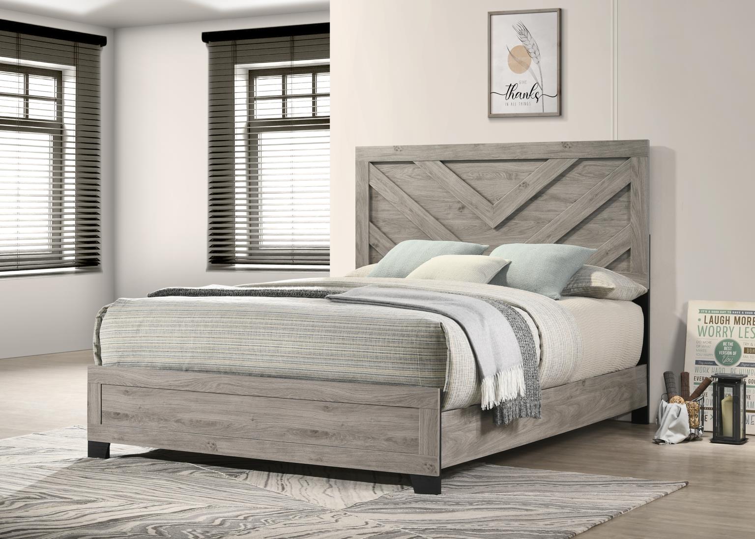 QUEEN BED-DRESSER-MIRROR view 3