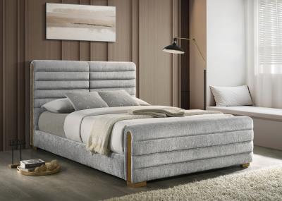LIGHT GRAY QUEEN BED
