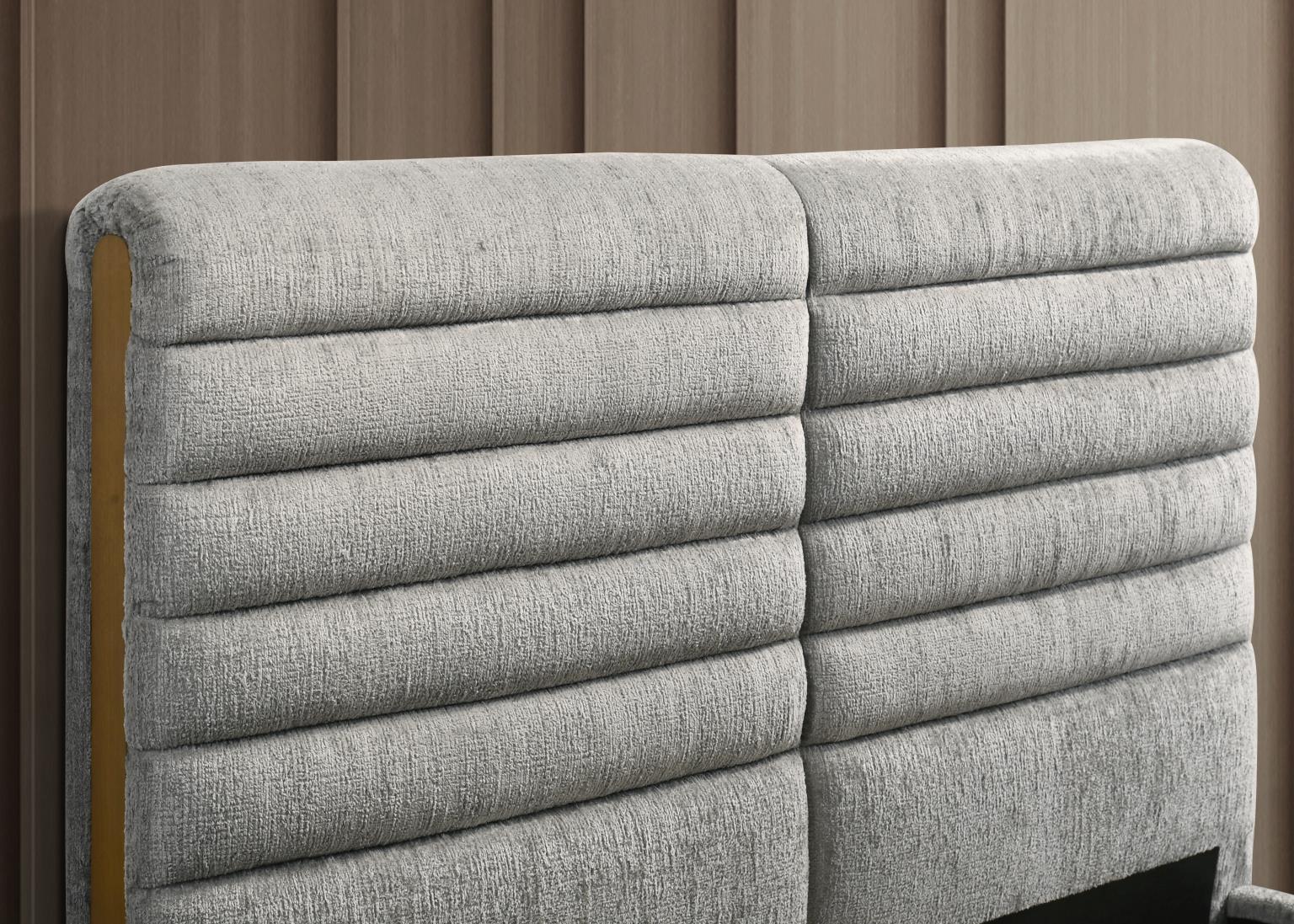 LIGHT GRAY QUEEN BED view 3