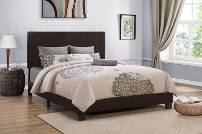 CHOCOLATE PU FULL BED