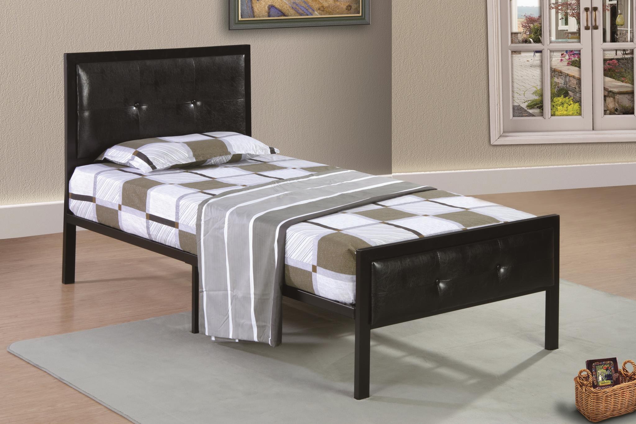 QUEEN PADDED METAL BLACK PU view 2