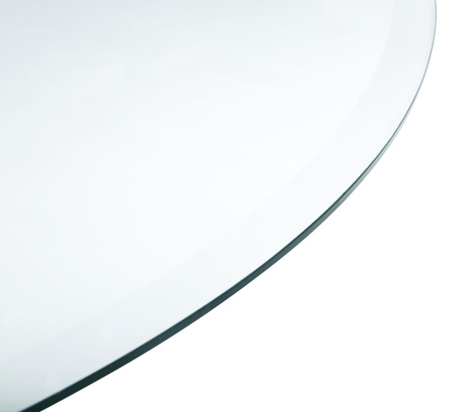 48-inch 6mm Round Clear Tempered Glass Top view 3
