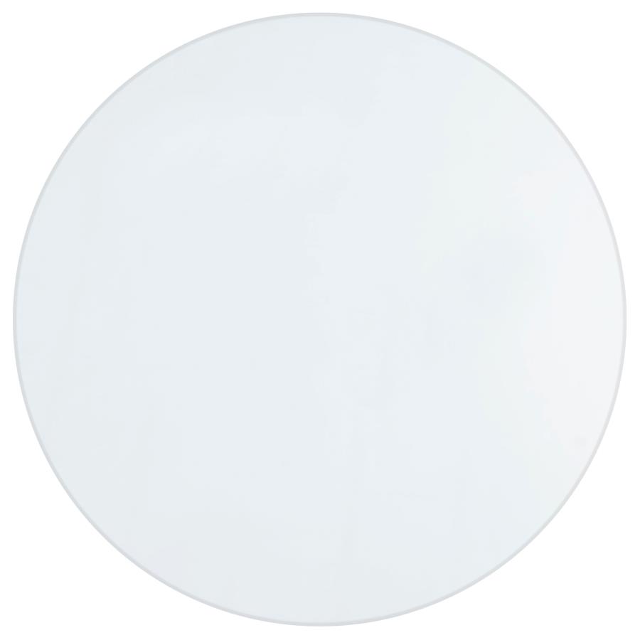 52-inch 12mm Round Clear Tempered Glass Top view 2