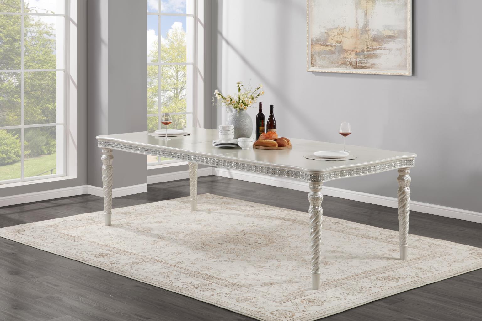 SILVER DINING TABLE view 2