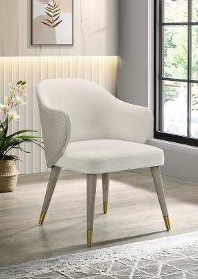 GRAY OAK/TILTON IVORY DINING CHAIR (2/BOX)
