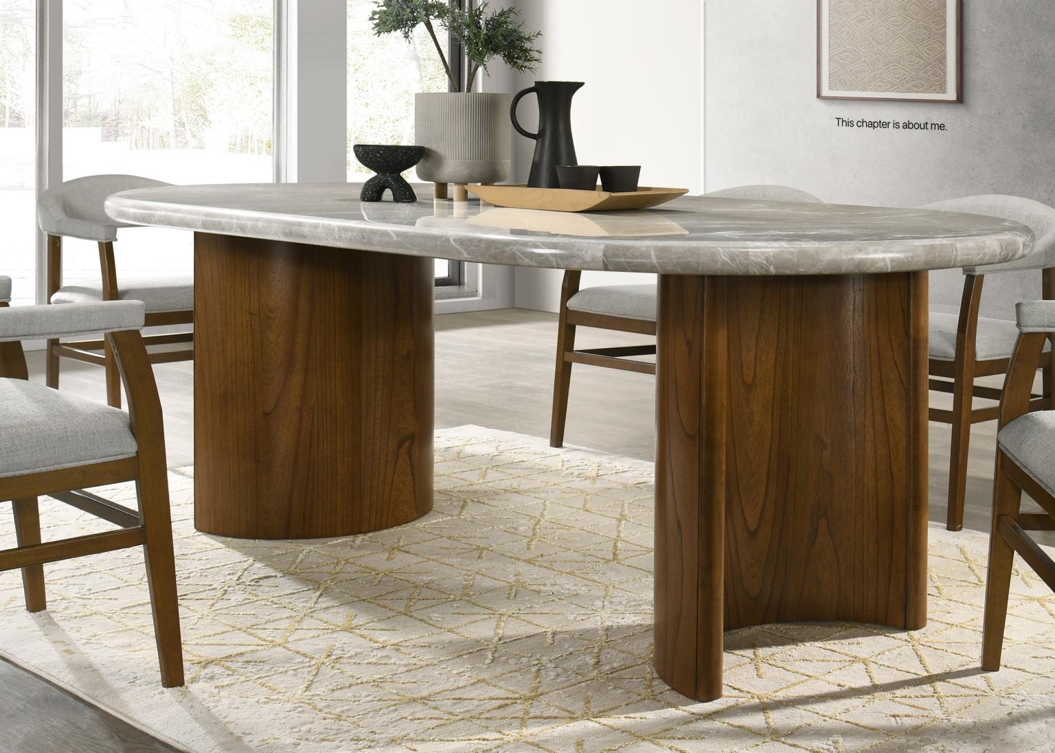 DINING TABLE & 4 SIDE CHAIRS view 3