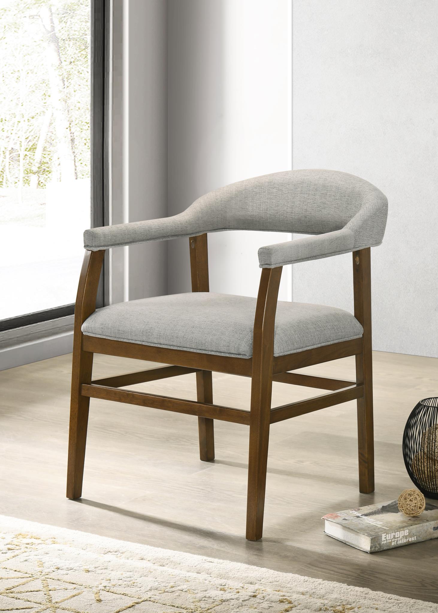 DARK WALNUT DINING CHAIR (2/BOX) view 2