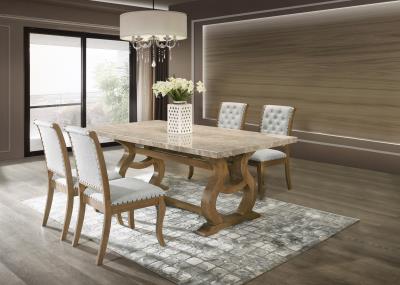 DINING TABLE & 4 SIDE CHAIRS