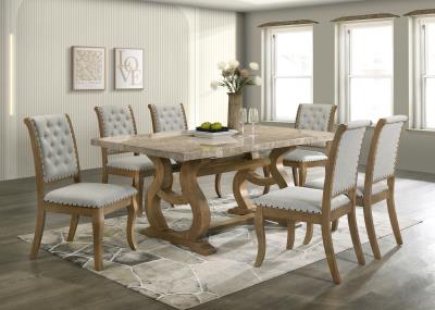 DINING TABLE & 6 SIDE CHAIRS