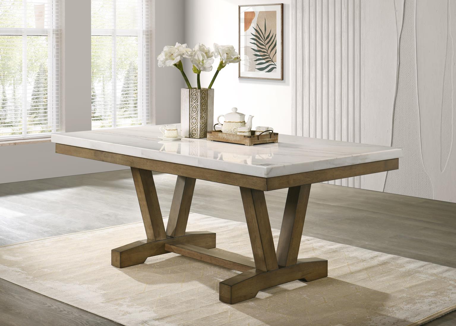 DINING TABLE & 4 SIDE CHAIRS view 3