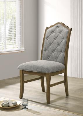 DARK DRY BRUSH DINING CHAIR (2/BOX)....