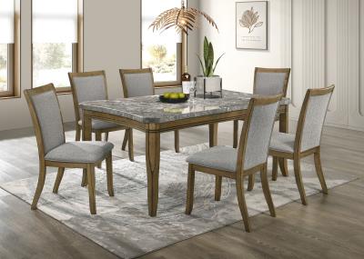 DINING TABLE & 6 SIDE CHAIRS
