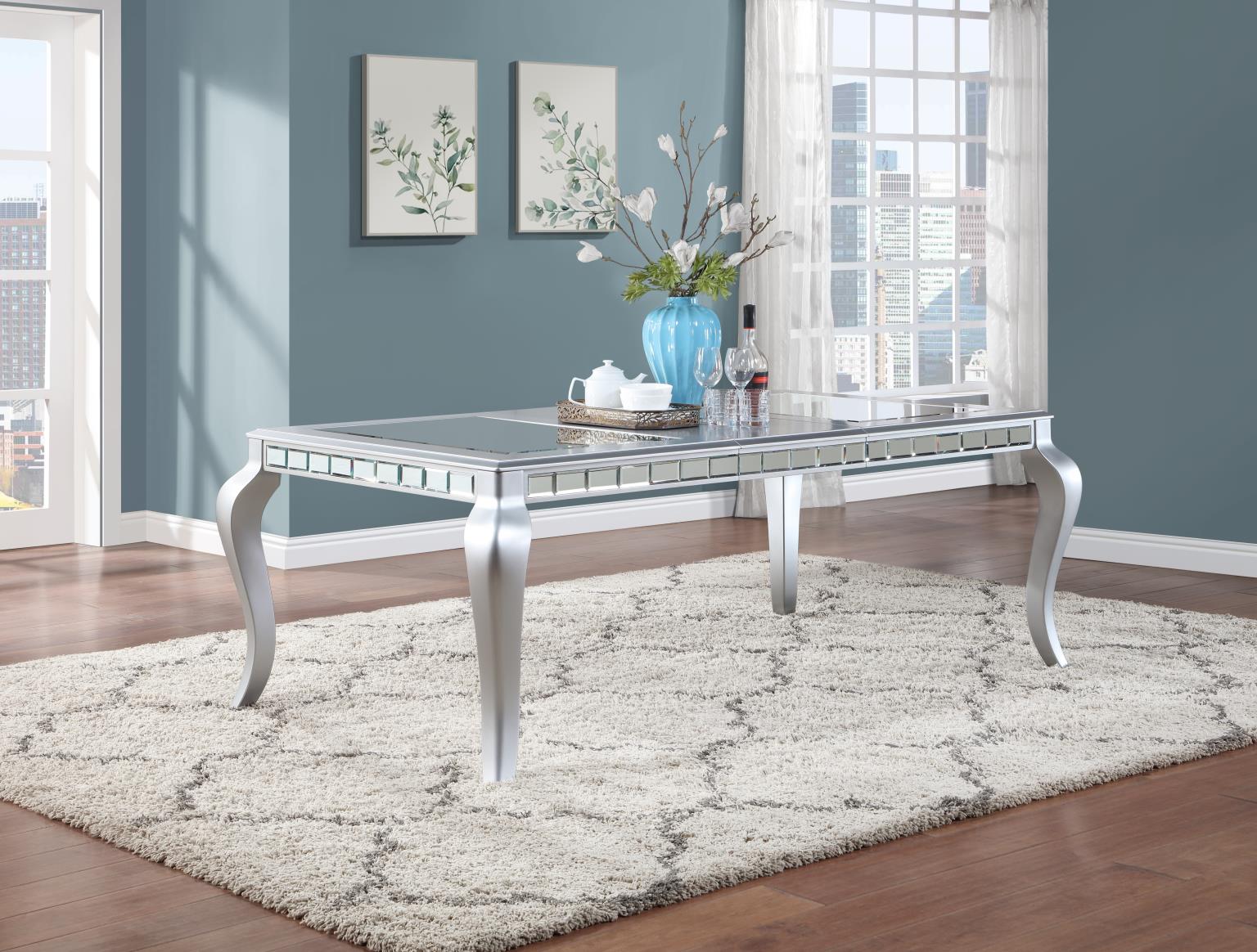 SILVER SHIMMER DINING ARM CHAIR view 3