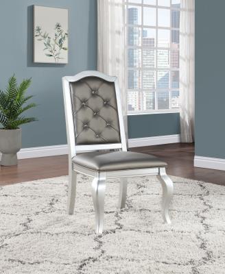 SILVER SHIMMER DINING SIDE CHAIR