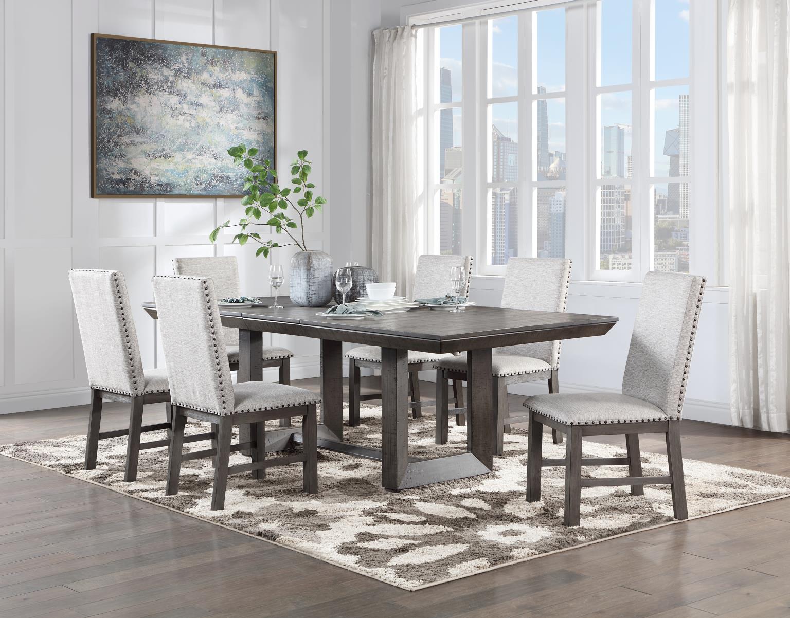 DINING TABLE & 6 CHAIRS view 2