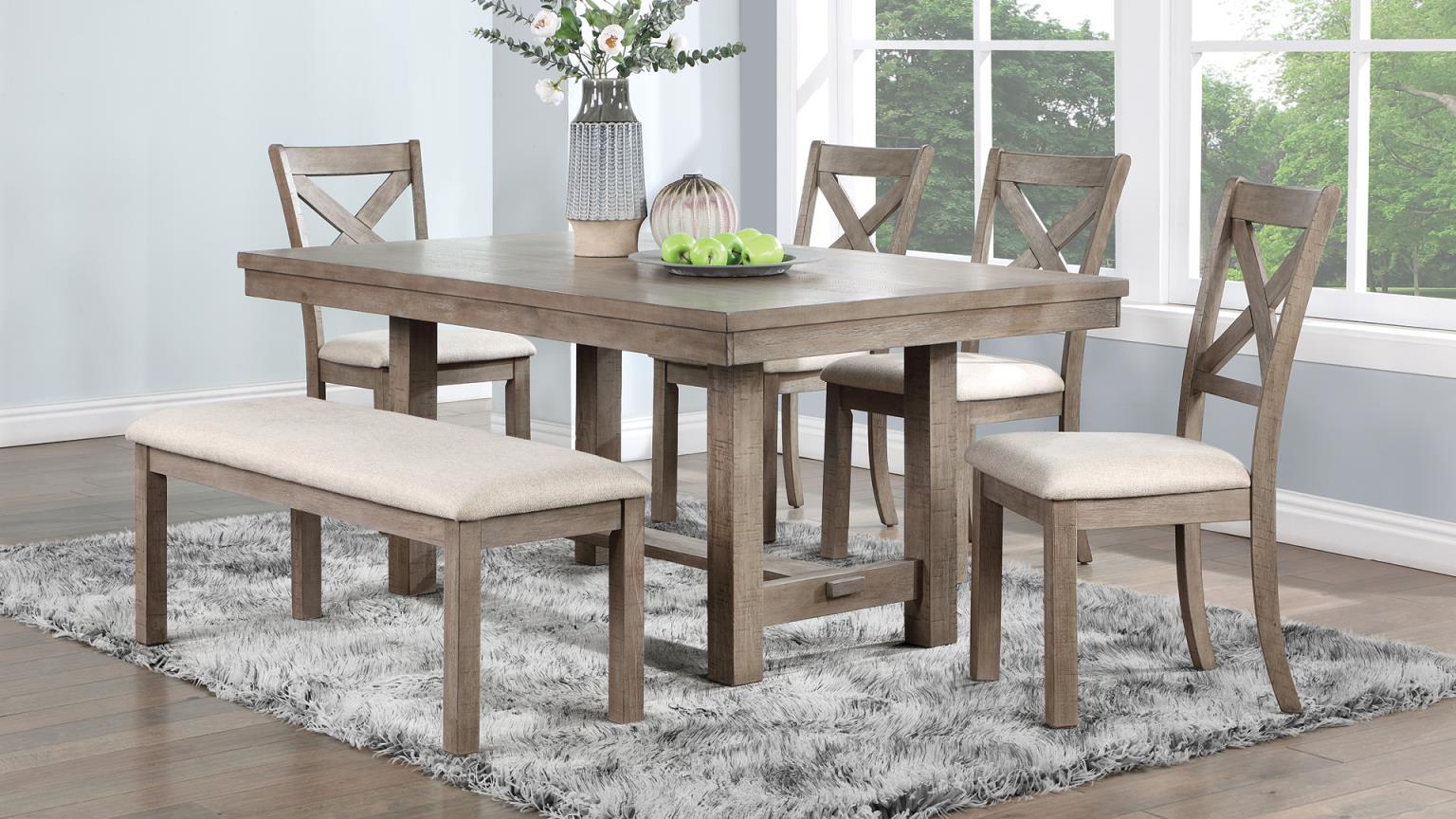 DINING TABLE & 4 CHAIRS view 2