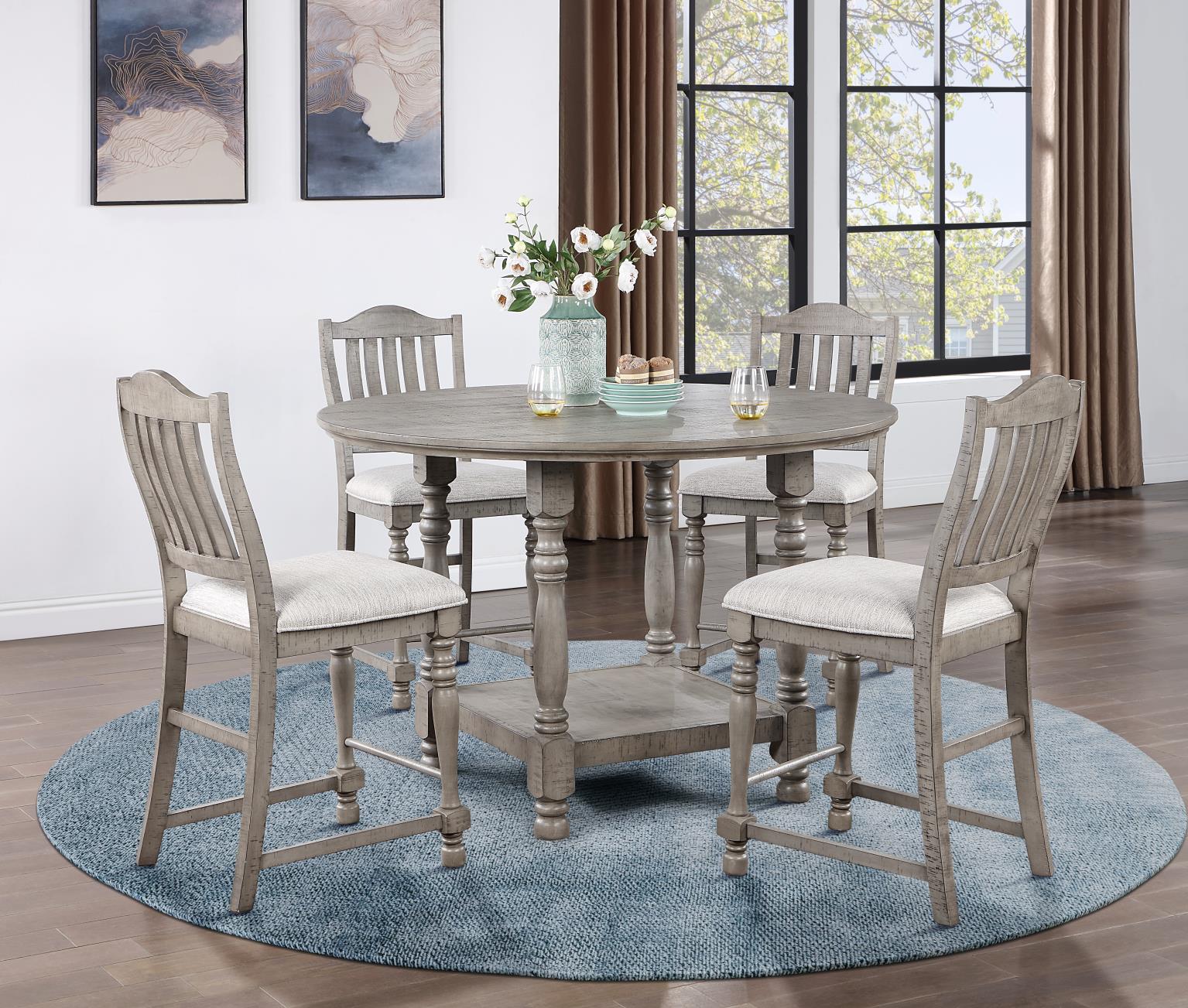 DINING TABLE & 4 SIDE CHAIRS view 2