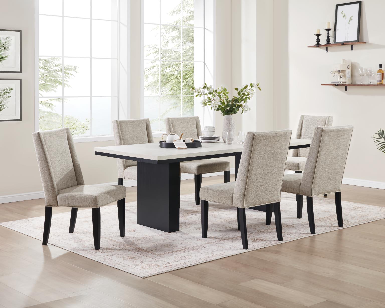 DINING TABLE-6 SIDE CHAIRS view 2