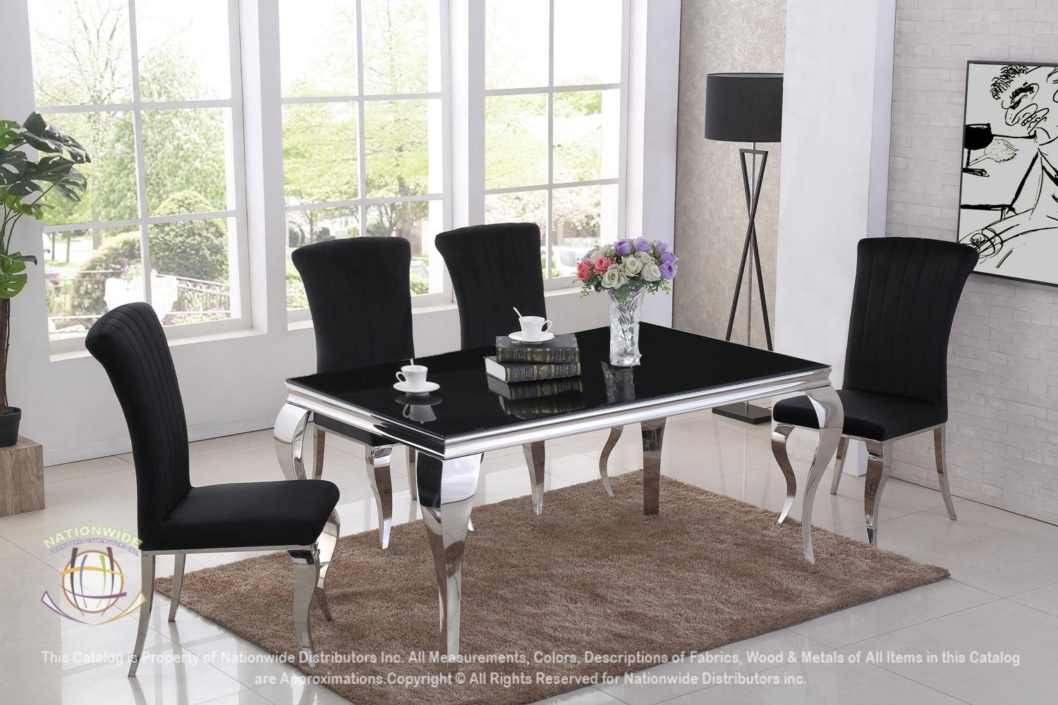 Dining Table and 4 x Dining Side Chairs