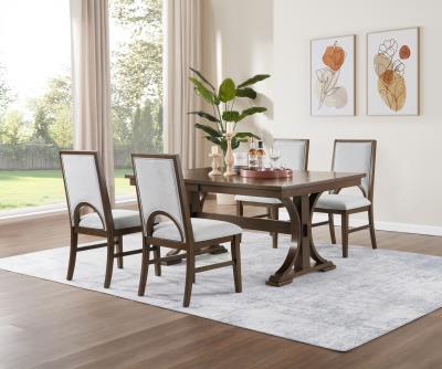 DINING TABLE & 4 SIDE CHAIRS