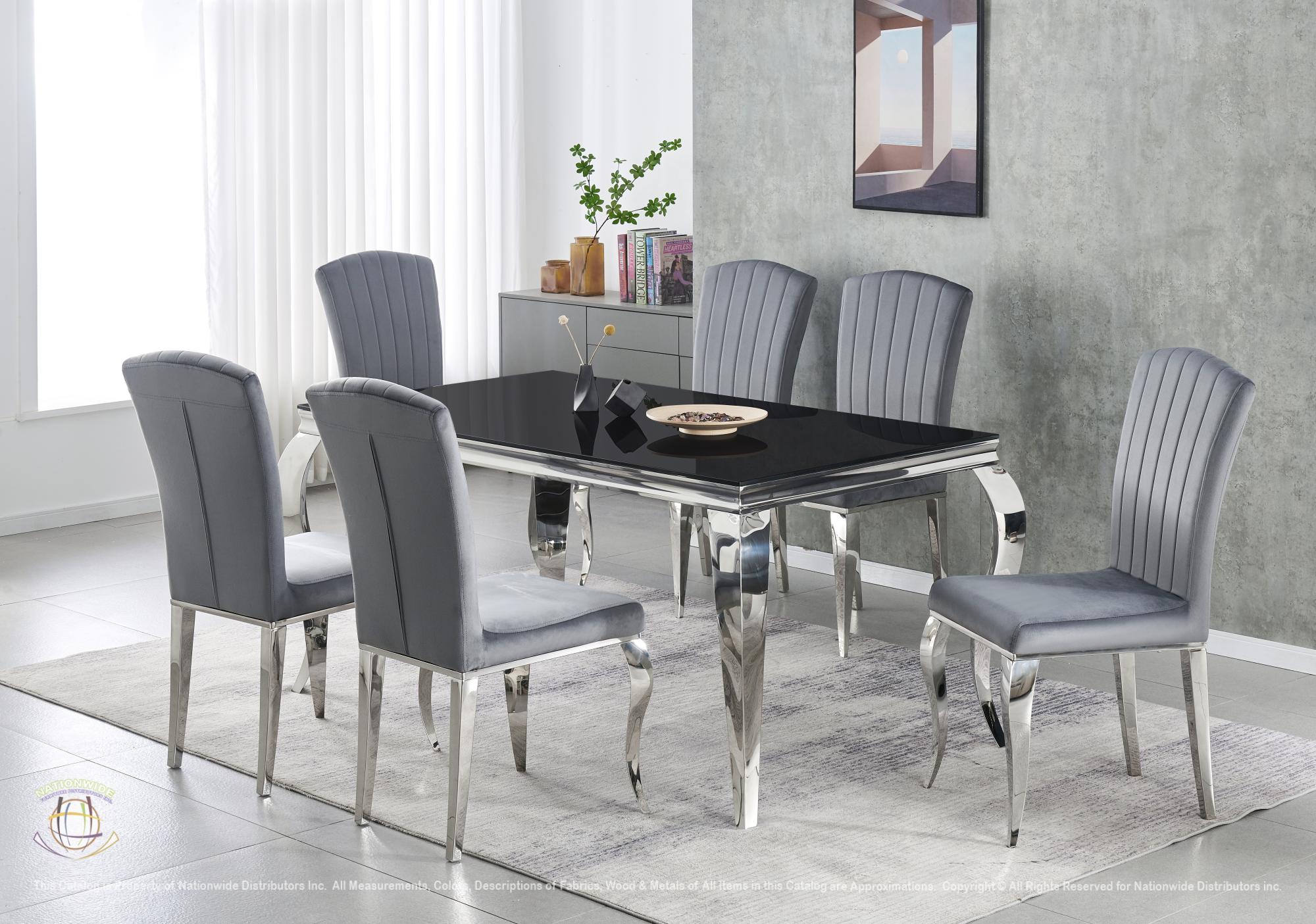 Dining Table and 6 x Dining Side Chairs