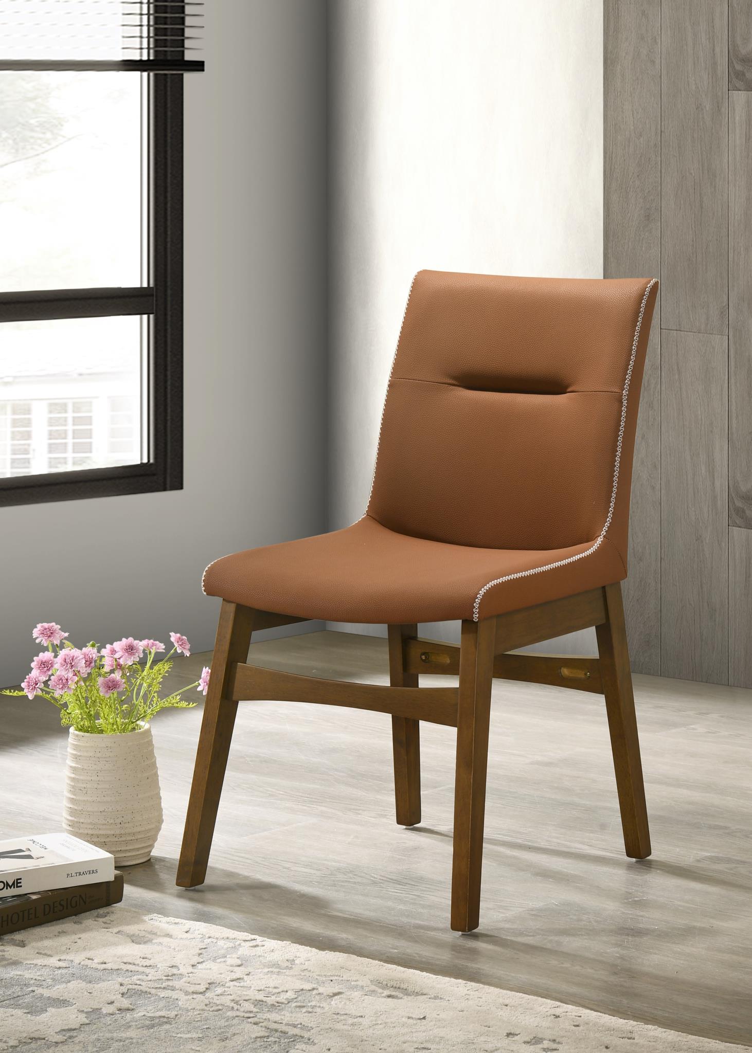 DARK WALNUT DINING CHAIR (2/BOX) view 2