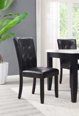 BLACK SIDE CHAIR (2/BOX)