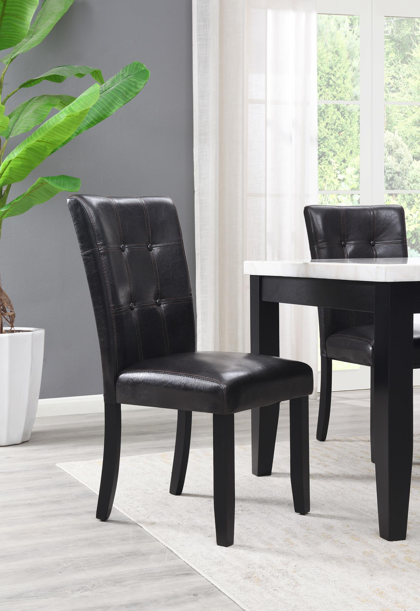 BLACK SIDE CHAIR (2/BOX) view 2