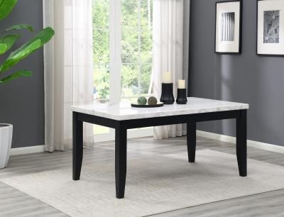 WHITE MARBLE DINING TABLE