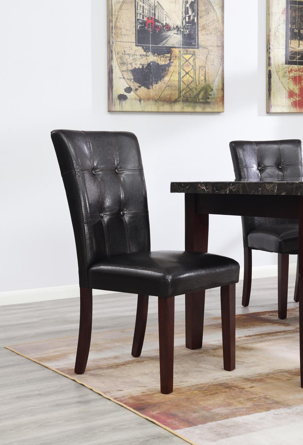 BROWN SIDE CHAIR view 2