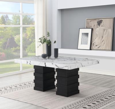 WHITE DINING TABLE