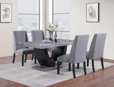 DINING TABLE & 4 SIDE CHAIRS
